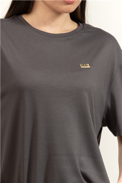 EA7 Kadın Bisiklet Yaka T-Shirt