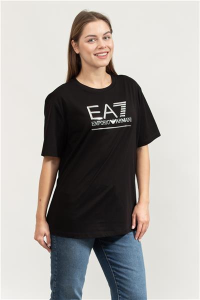 EA7 Kadın Bisiklet Yaka T-Shirt