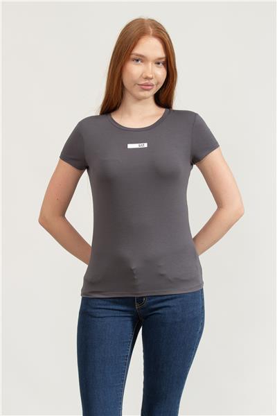 EA7 Kadın Bisiklet Yaka T-Shirt