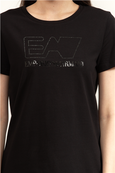 EA7 Kadın Bisiklet Yaka T-Shirt