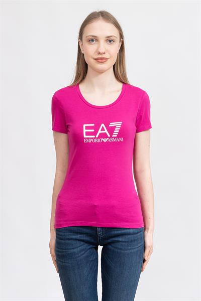 EA7 Kadın Bisiklet Yaka T-Shirt