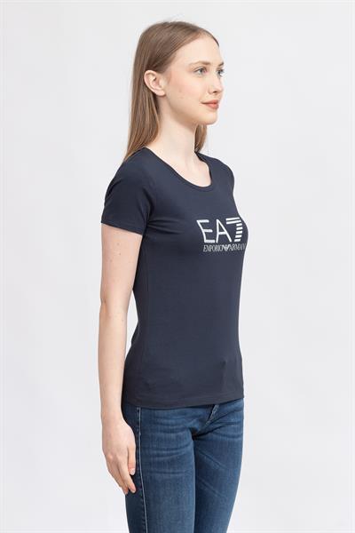 EA7 Kadın Bisiklet Yaka T-Shirt