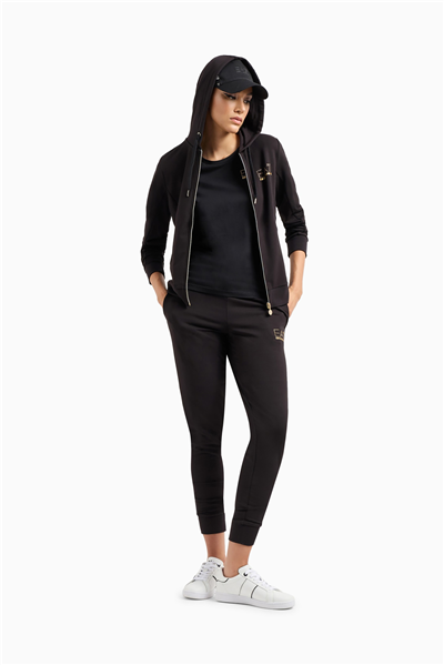 EA7 Kadın Bisiklet Yaka T-Shirt