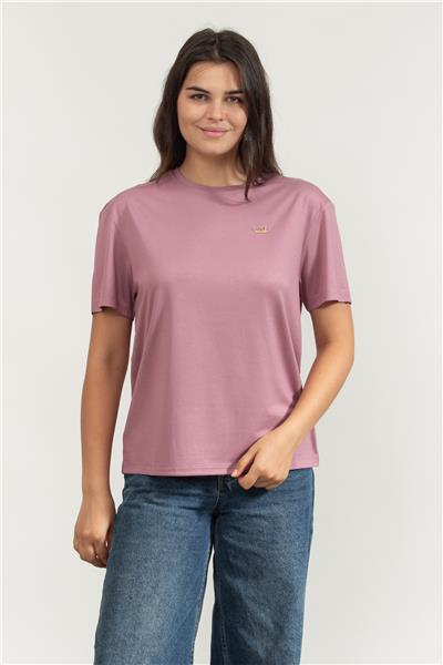 EA7 Kadın Bisiklet Yaka T-Shirt