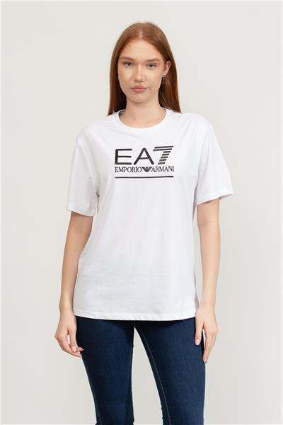 EA7 Kadın Bisiklet Yaka T-Shirt