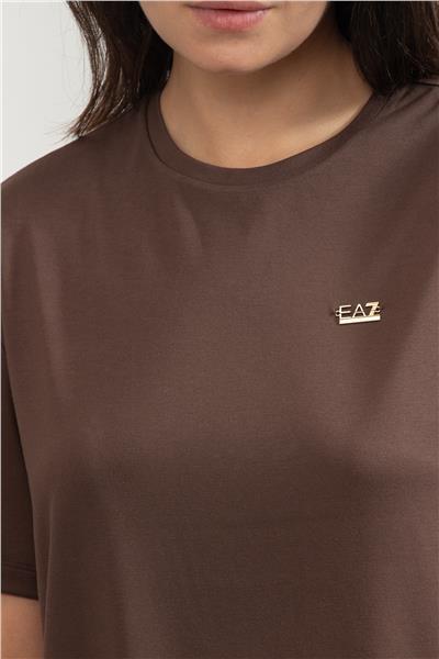 EA7 Kadın Bisiklet Yaka T-Shirt