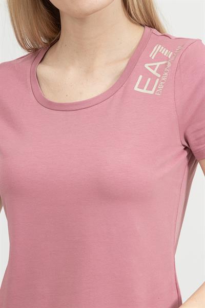 EA7 Kadın Bisiklet Yaka T-Shirt