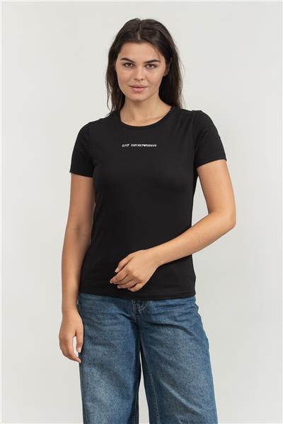 EA7 Kadın Bisiklet Yaka T-Shirt