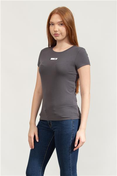 EA7 Kadın Bisiklet Yaka T-Shirt