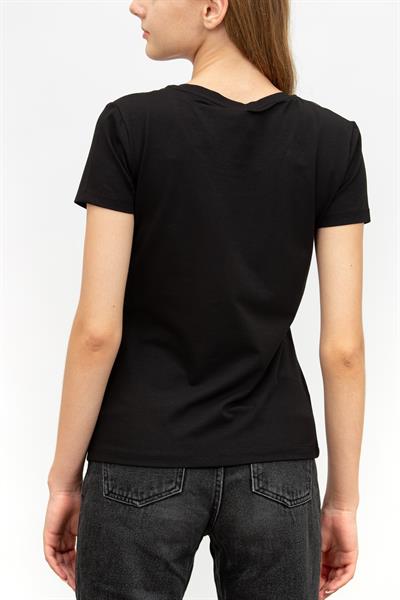 EA7 Kadın Bisiklet Yaka T-Shirt