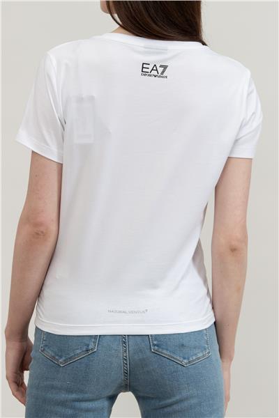 EA7 Kadın Bisiklet Yaka T-Shirt