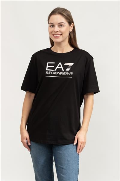 EA7 Kadın Bisiklet Yaka T-Shirt
