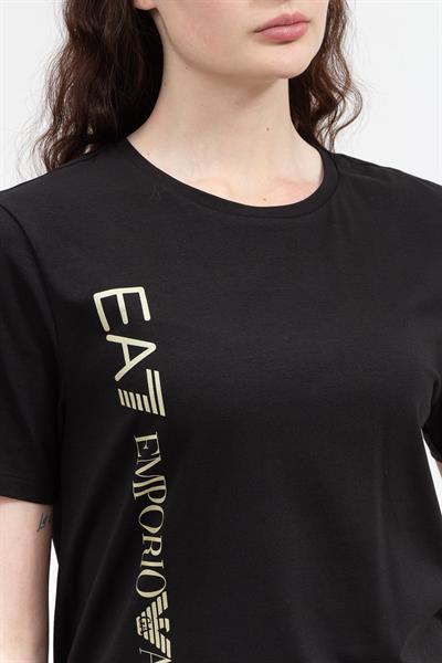 EA7 Kadın Bisiklet Yaka T-Shirt