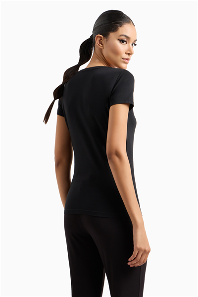 EA7 Kadın Bisiklet Yaka T-Shirt