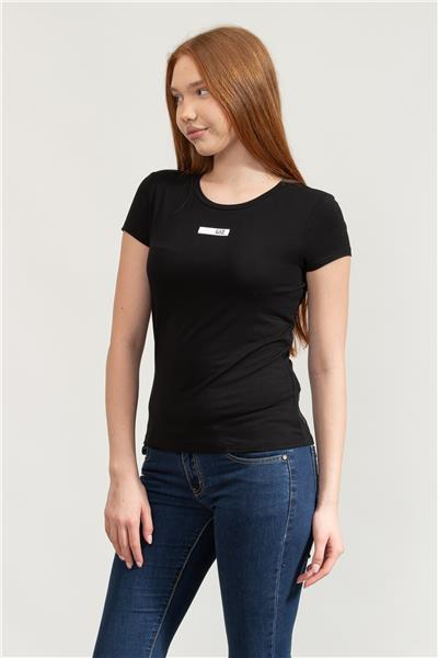 EA7 Kadın Bisiklet Yaka T-Shirt