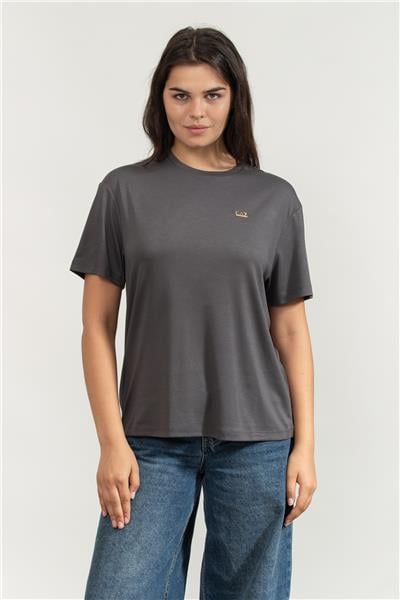 EA7 Kadın Bisiklet Yaka T-Shirt