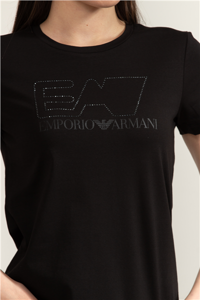 EA7 Kadın Bisiklet Yaka T-Shirt