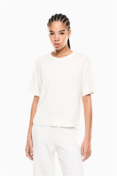 EA7 Kadın Bisiklet Yaka T-Shirt