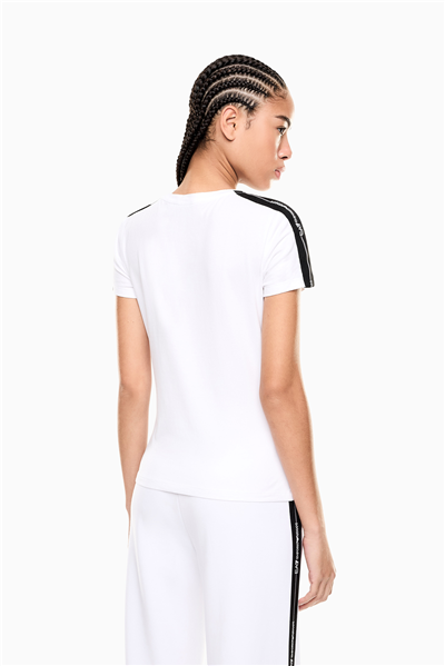 EA7 Kadın Bisiklet Yaka T-Shirt