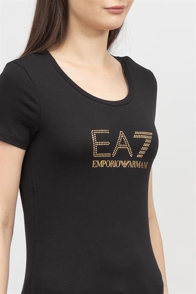 EA7 Kadın Bisiklet Yaka T-Shirt
