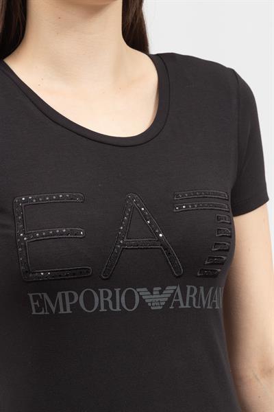 EA7 Kadın Bisiklet Yaka T-Shirt