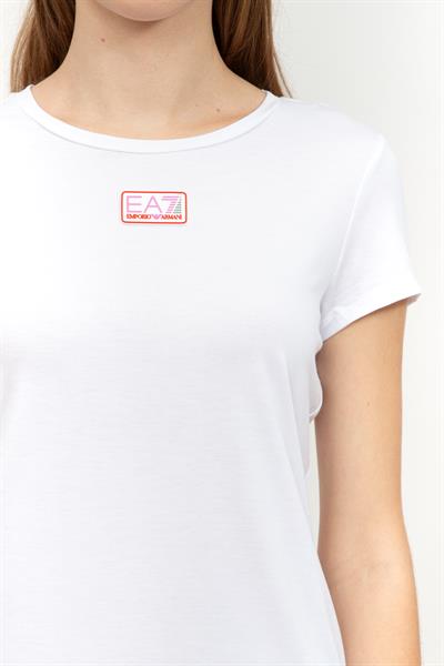 EA7 Kadın Bisiklet Yaka T-Shirt