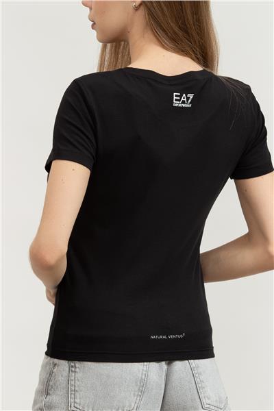 EA7 Kadın Bisiklet Yaka T-Shirt