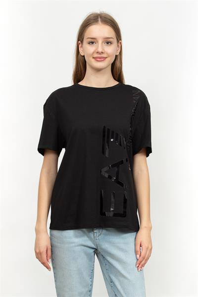 EA7 Kadın Bisiklet Yaka T-Shirt