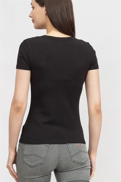 EA7 Kadın Bisiklet Yaka T-Shirt