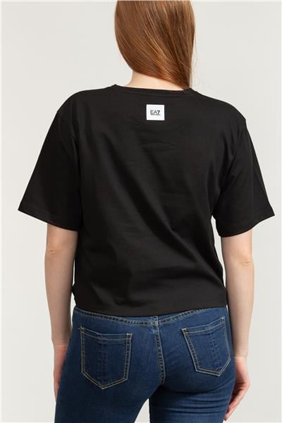 EA7 Kadın Bisiklet Yaka T-Shirt