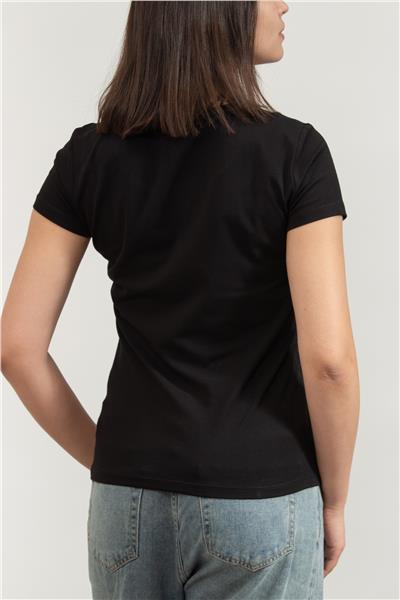 EA7 Kadın Bisiklet Yaka T-Shirt