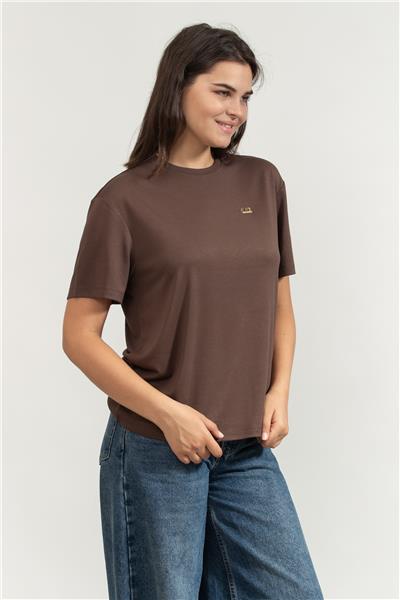 EA7 Kadın Bisiklet Yaka T-Shirt