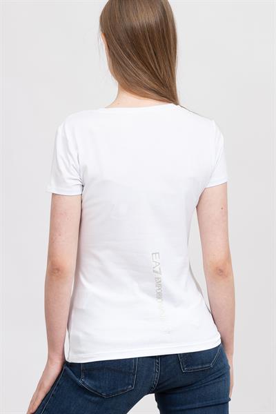 EA7 Kadın Bisiklet Yaka T-Shirt