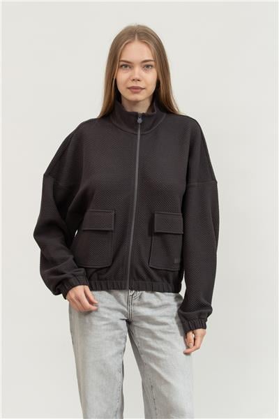 EA7 Kadın Fermuarlı Sweatshirt