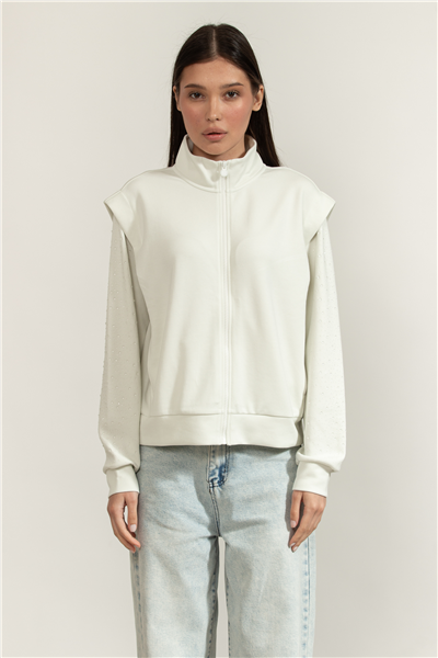 EA7 Kadın Fermuarlı Sweatshirt