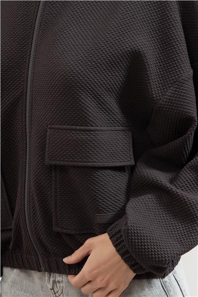 EA7 Kadın Fermuarlı Sweatshirt