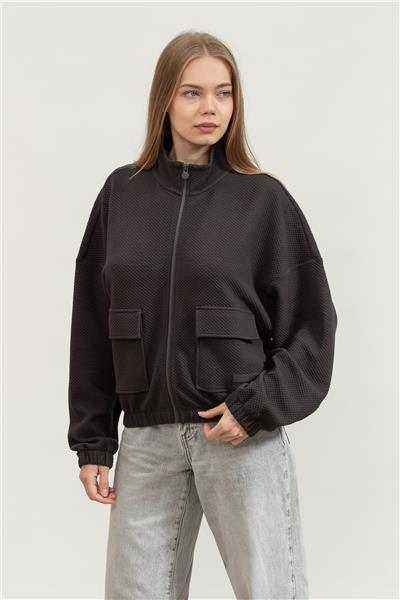 EA7 Kadın Fermuarlı Sweatshirt