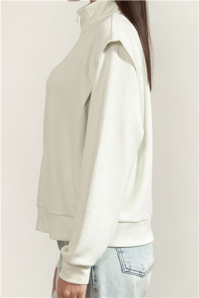 EA7 Kadın Fermuarlı Sweatshirt