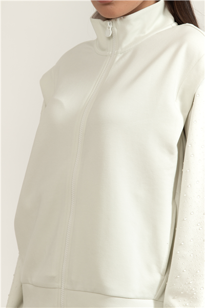 EA7 Kadın Fermuarlı Sweatshirt