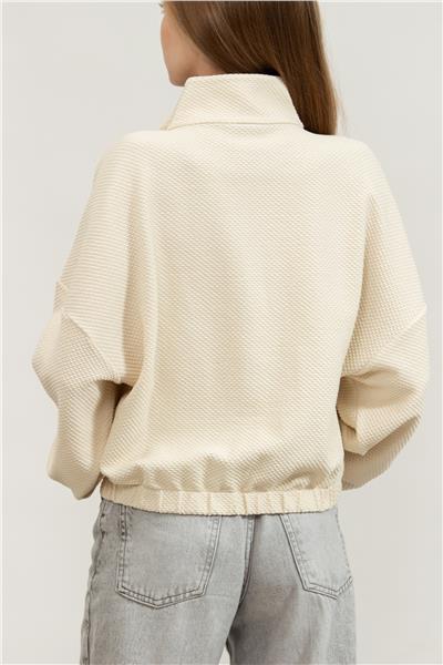 EA7 Kadın Fermuarlı Sweatshirt