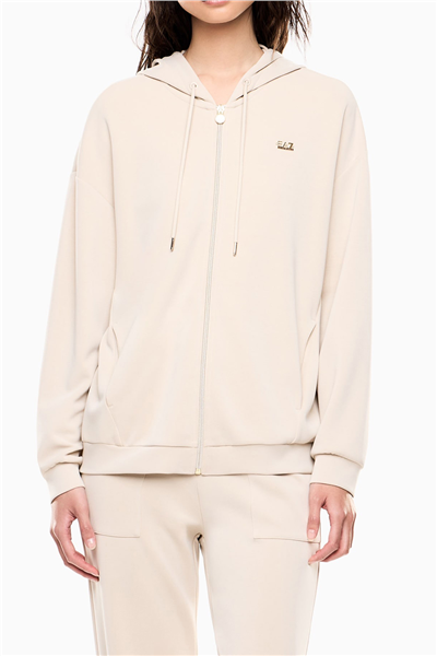 EA7 Kadın Kapüşonlu Sweatshirt Çok Renkli