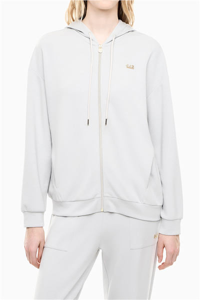 EA7 Kadın Kapüşonlu Sweatshirt Çok Renkli