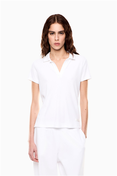 EA7 Kadın Polo Yaka T-Shirt