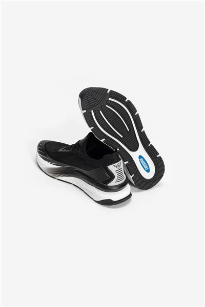 EA7 Black And White 10Th Anniversary Sneakers