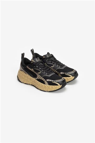 EA7 Black And White 10Th Anniversary Sneakers