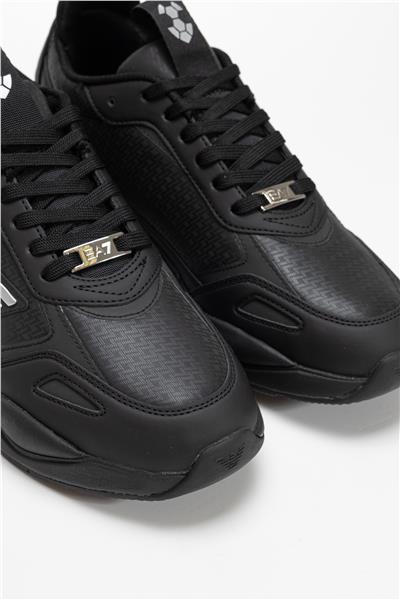 EA7 Black And White 10Th Anniversary Sneakers