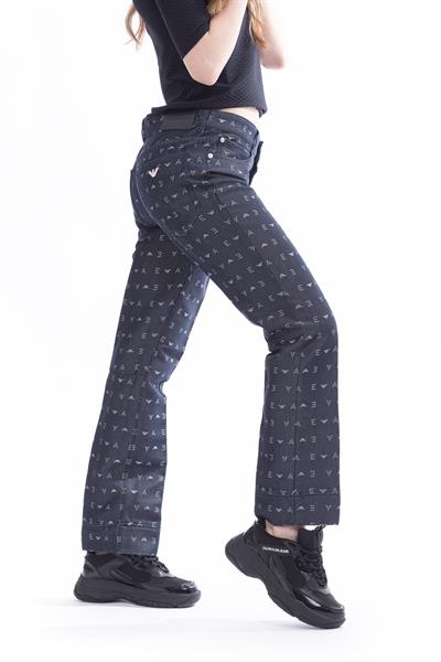 Emporio Armani 5 Cepli Slim Fit Kadın Jean Pantolon Mavi