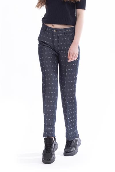 Emporio Armani 5 Cepli Slim Fit Kadın Jean Pantolon Mavi