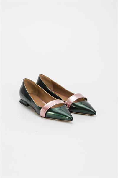 Emporio Armani Ballerina Metal Kadın Babet Ayakkabı