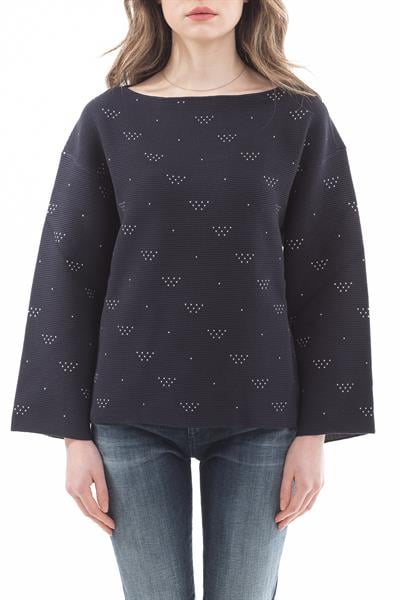Emporio Armani Dokulu Uzun Kollu Kadın Triko